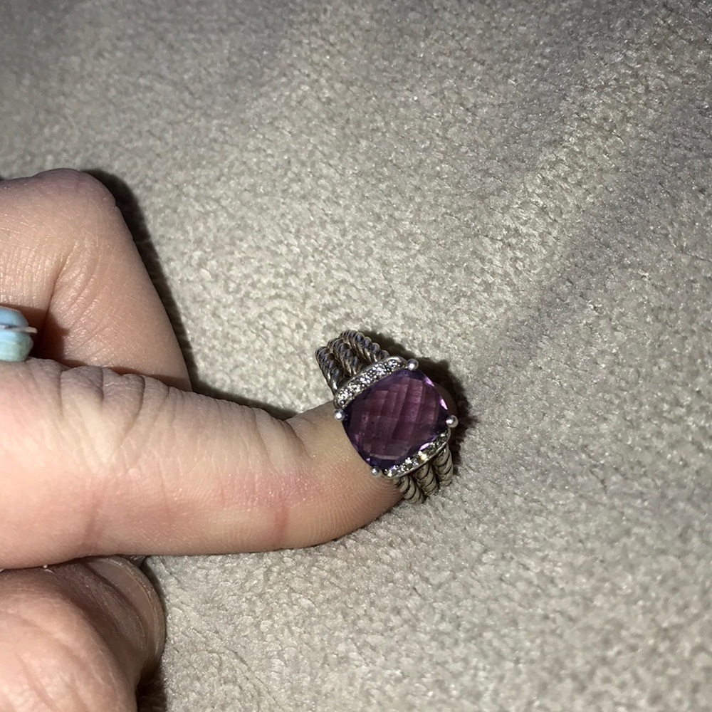 David Yurman amethyst purple ring - Picture 6 of 6